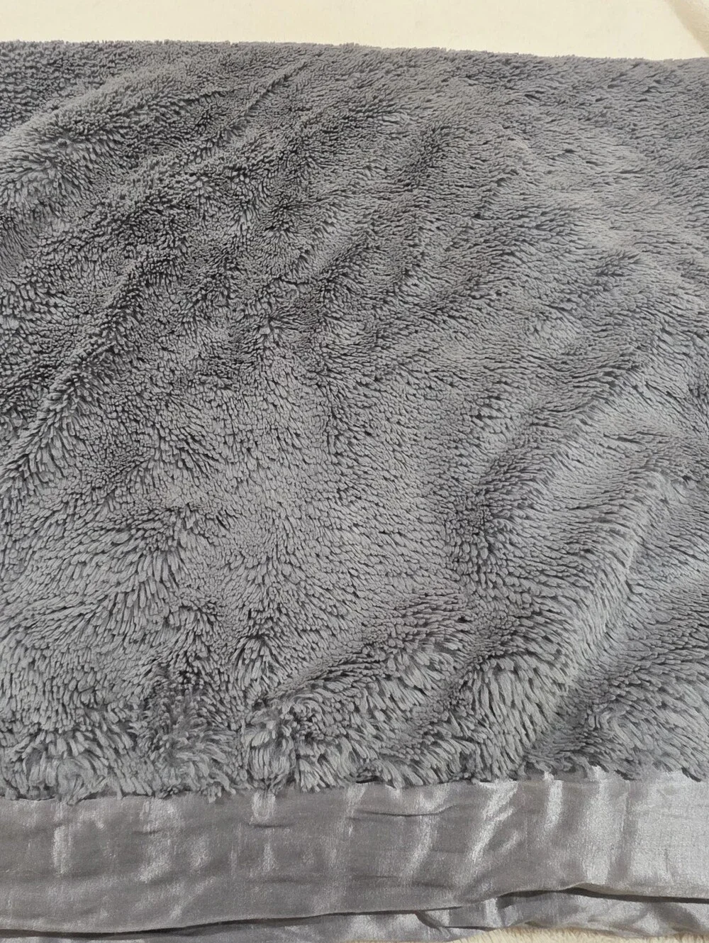 Giraffe at Home Plush Throw Blanket in Gray